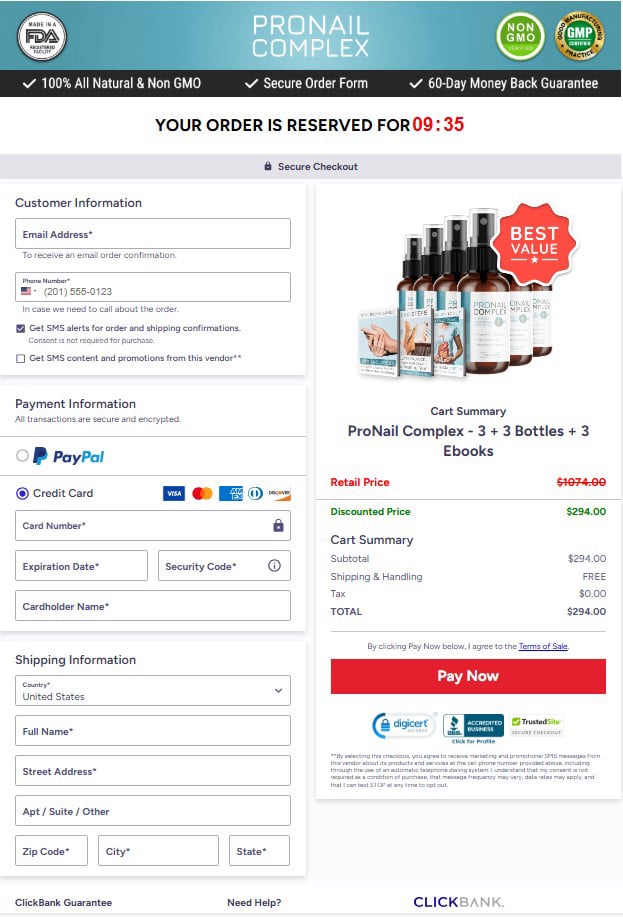 ProNail Complex - Checkout